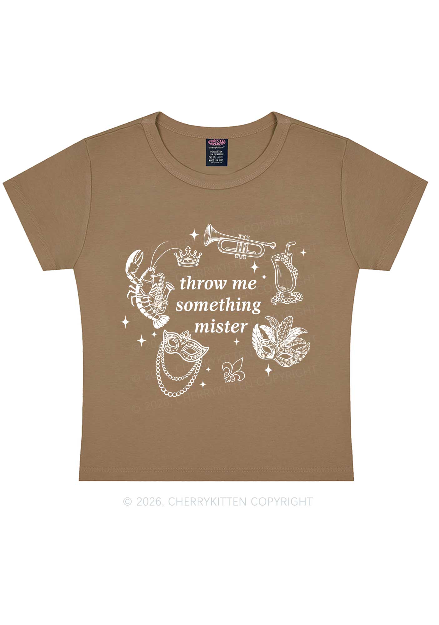 Throw Me Something Mister Y2K Baby Tee Cherrykitten