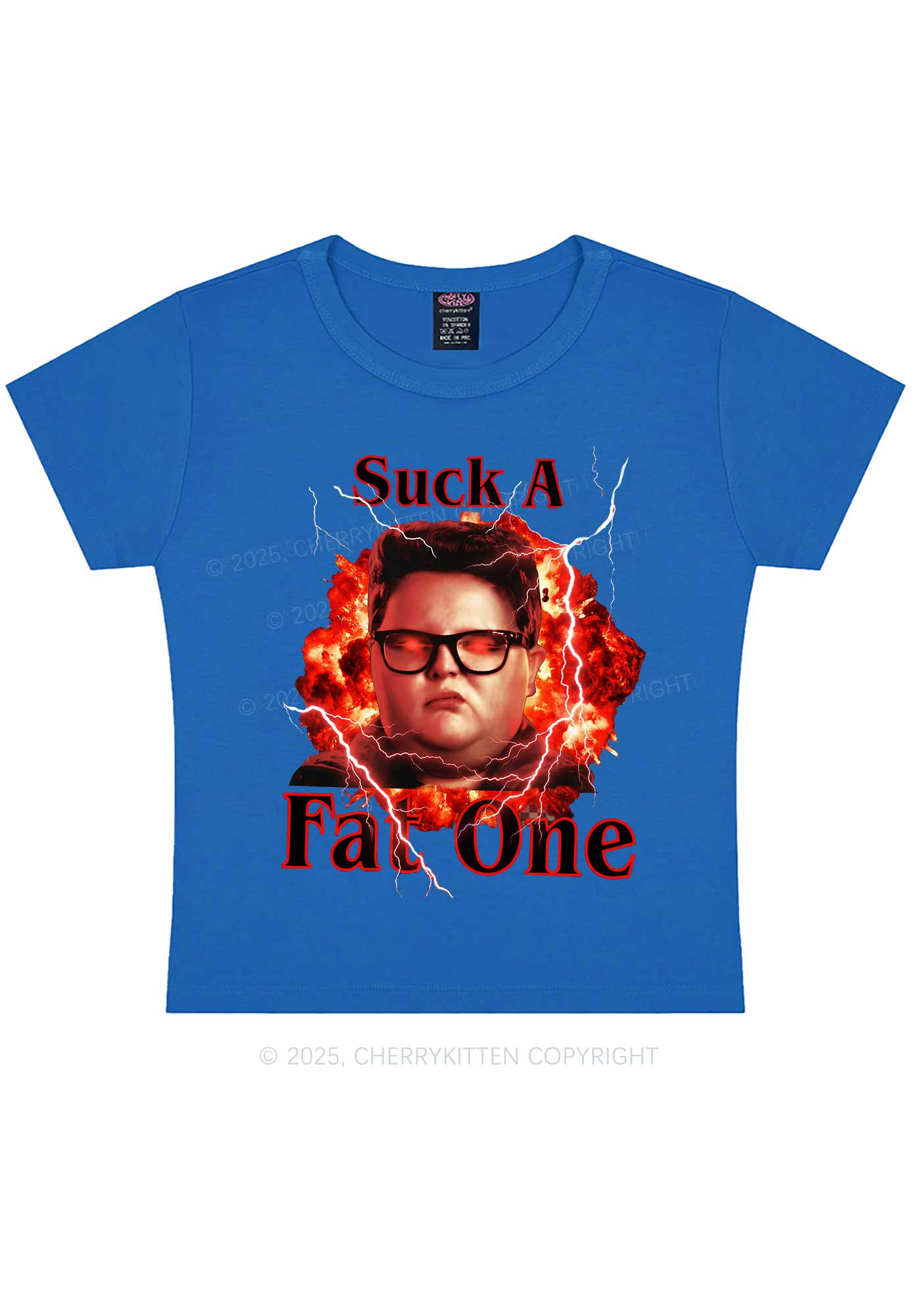 Suck A Fat One Y2K Baby Tee Cherrykitten