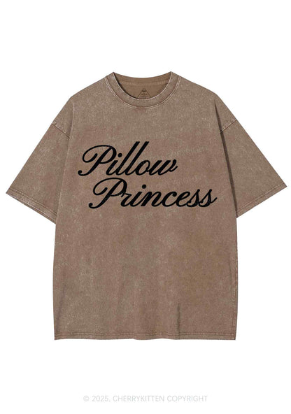 Pillow Princess Y2K Shirts Washed Tee Cherrykitten