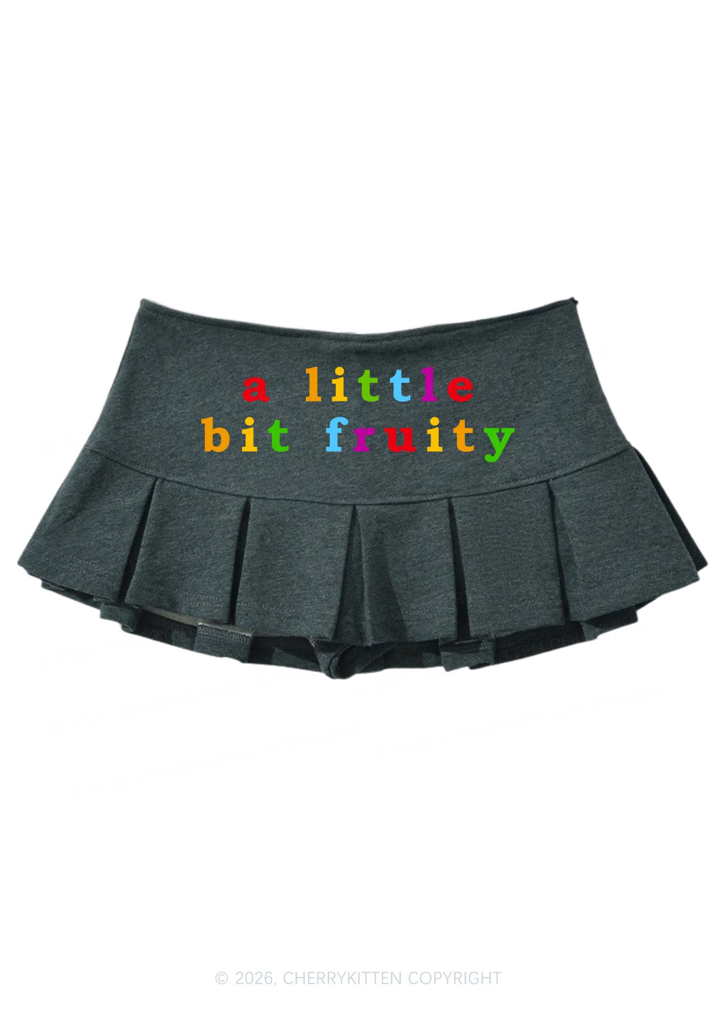 A Little Bit Fruity Pride Y2K Mini Pleated Skirts Cherrykitten