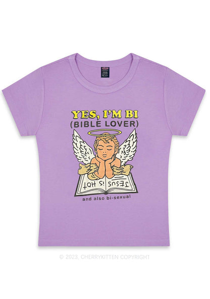 Curvy Bible Lover Y2K Baby Tee Cherrykitten