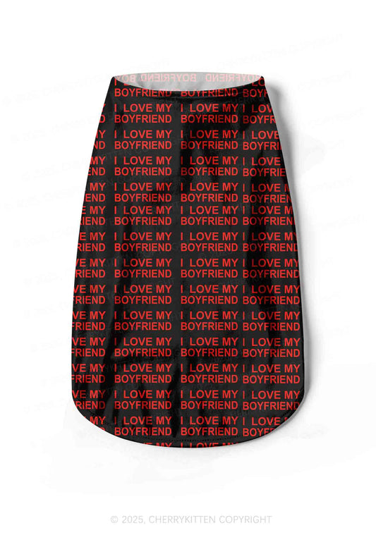I Love My Boyfriend Y2K Pet Tank Top Cherrykitten