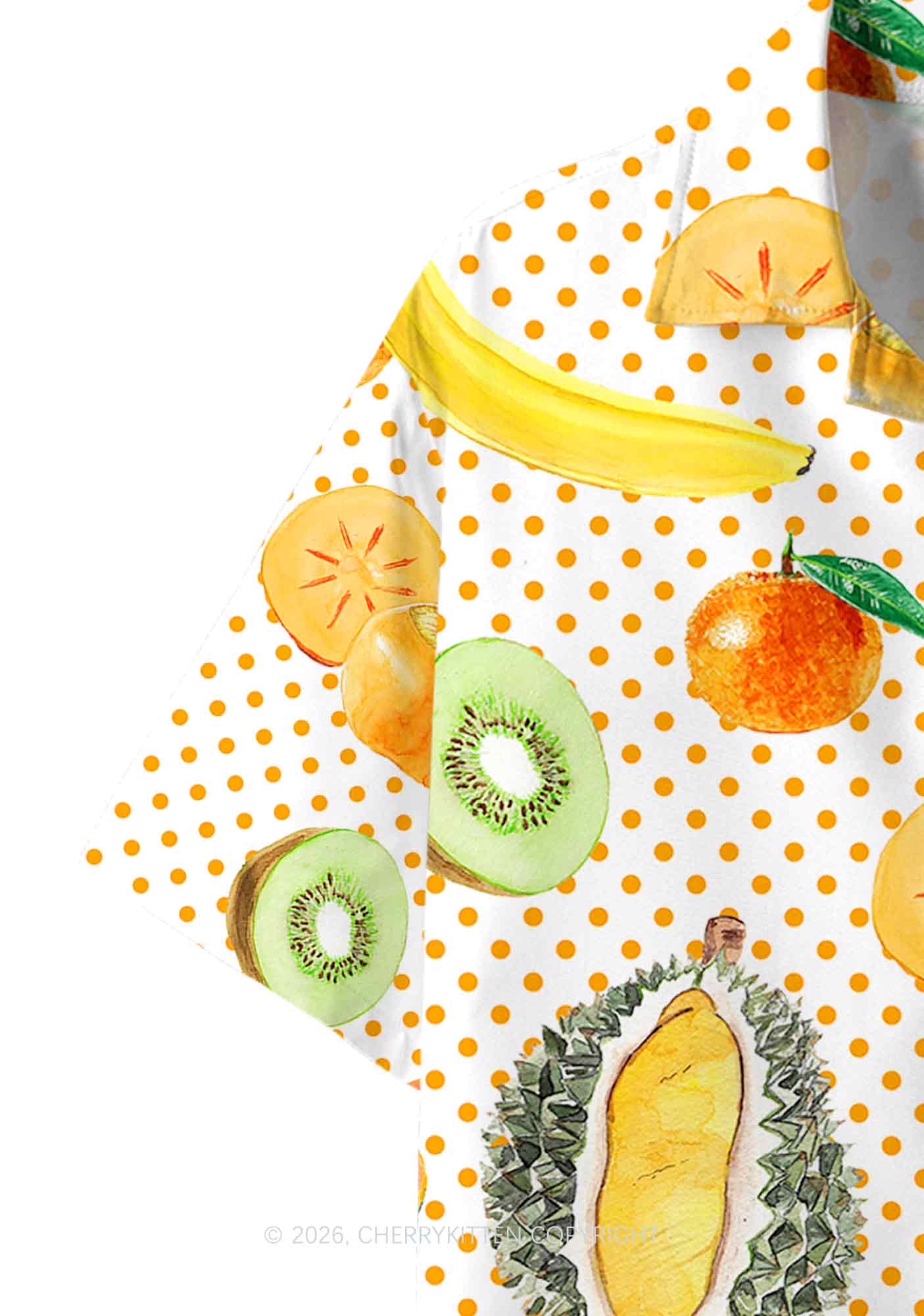 Fruity Dots Pride Y2K Print Hawaiian Shirt Cherrykitten