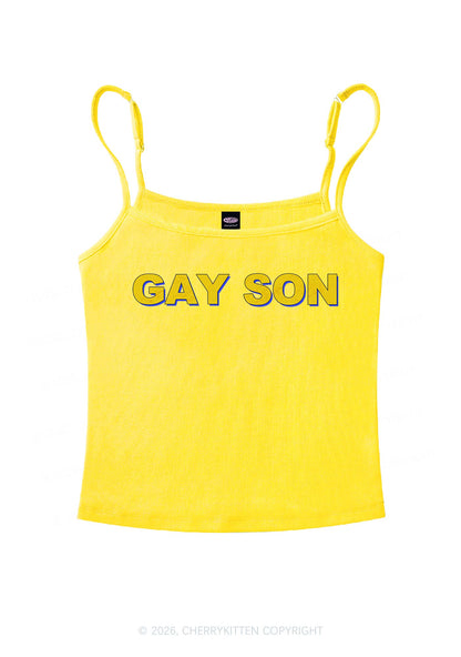 Gay Son Pride Y2K Spaghetti Strap Cami Cherrykitten