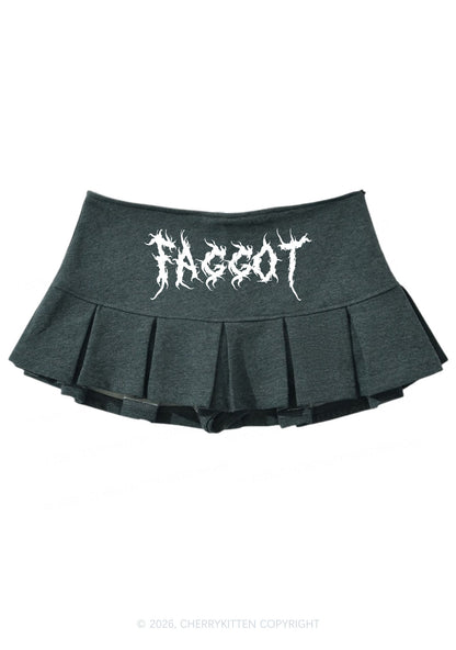 Punk Faggot Pride Y2K Mini Pleated Skirts Cherrykitten