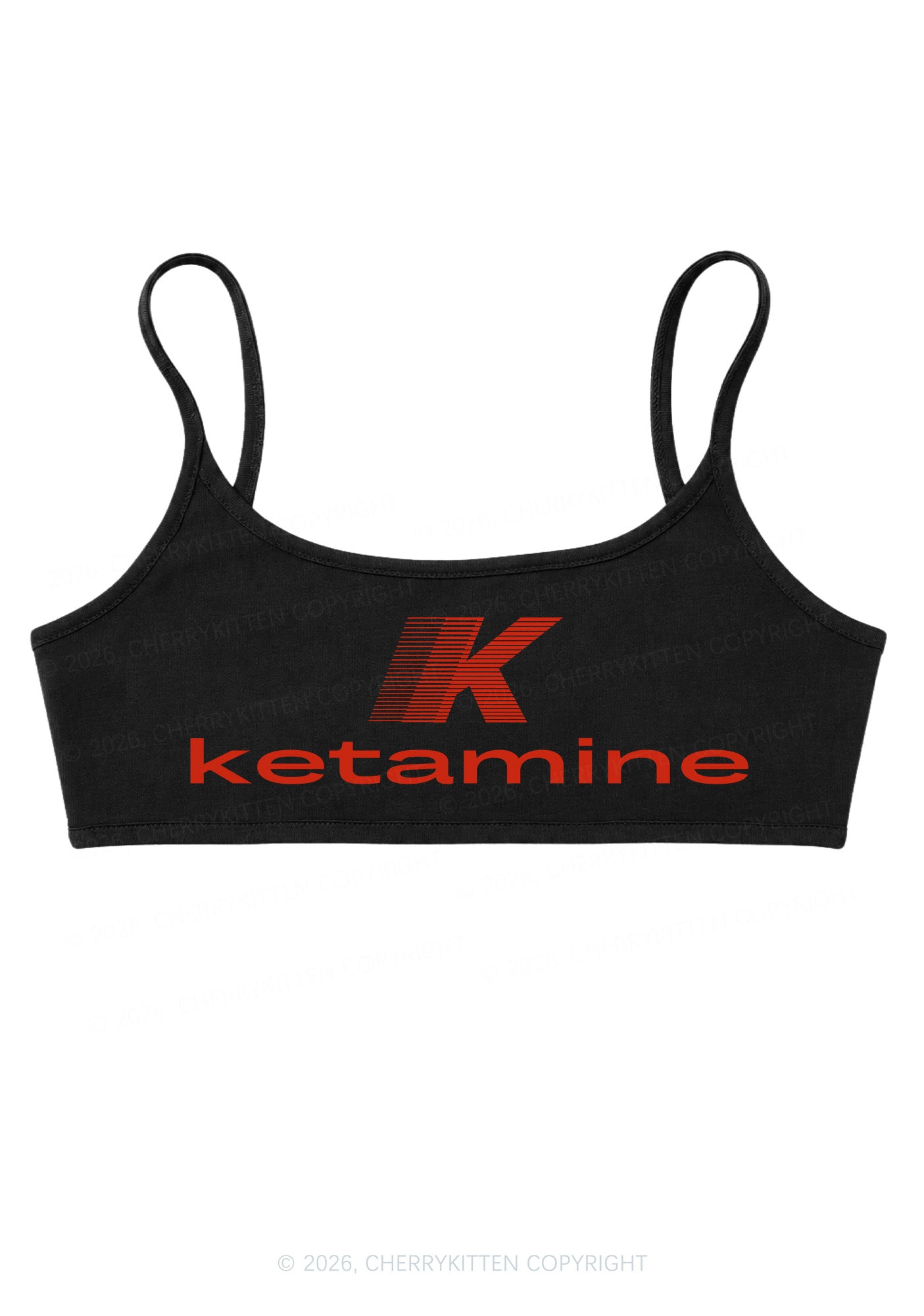 Big K Ketamxxe Y2K Super Crop Cami Cherrykitten
