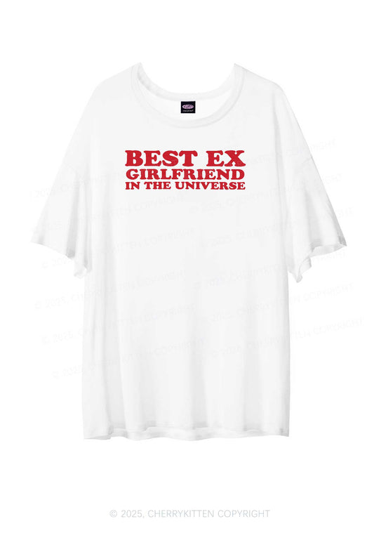 Universe Best Ex Girlfriend Y2K Sheer Boyfriend Tee Cherrykitten
