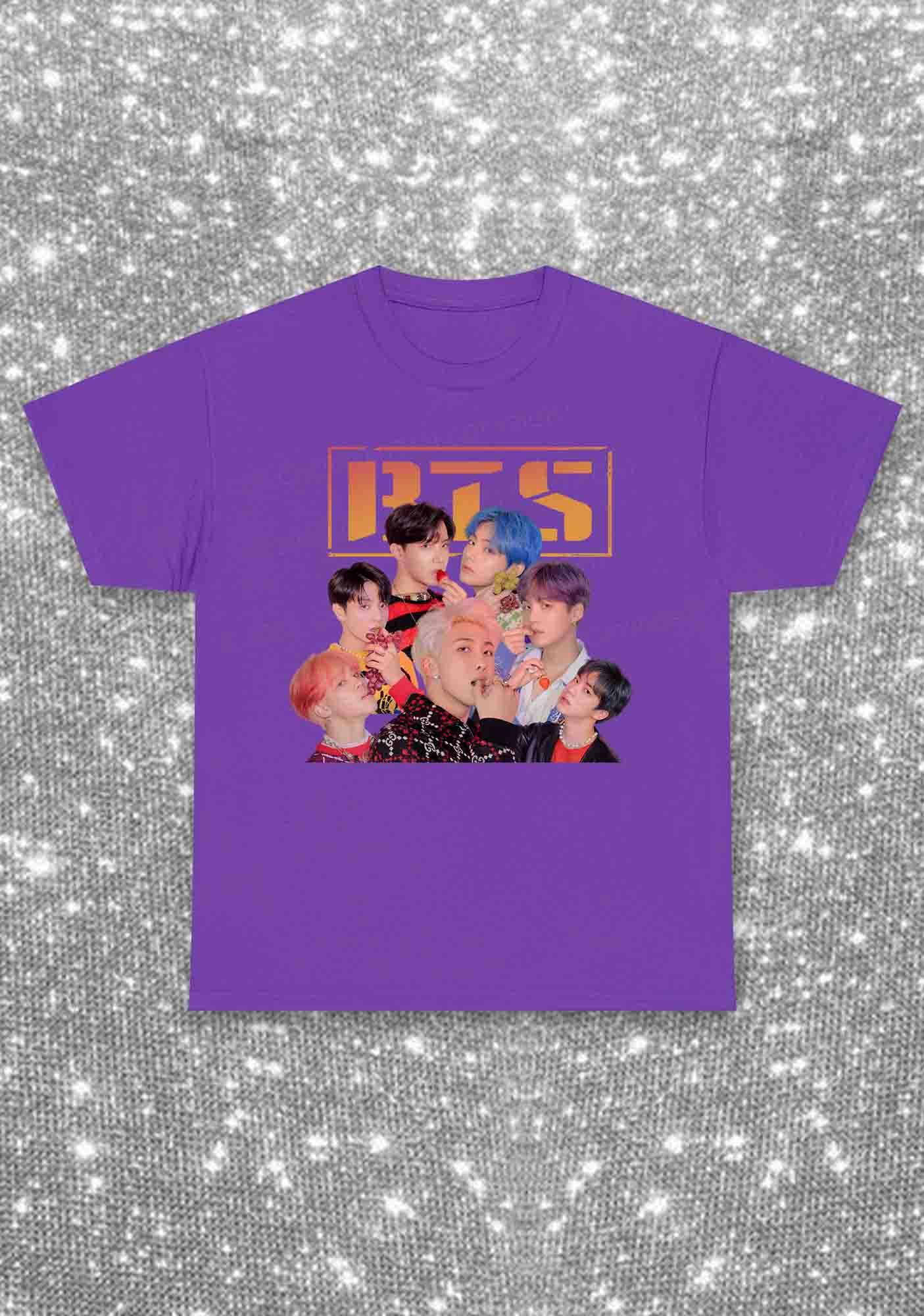 Fruit Bangtan Kpop Y2K Chunky Shirt Cherrykitten