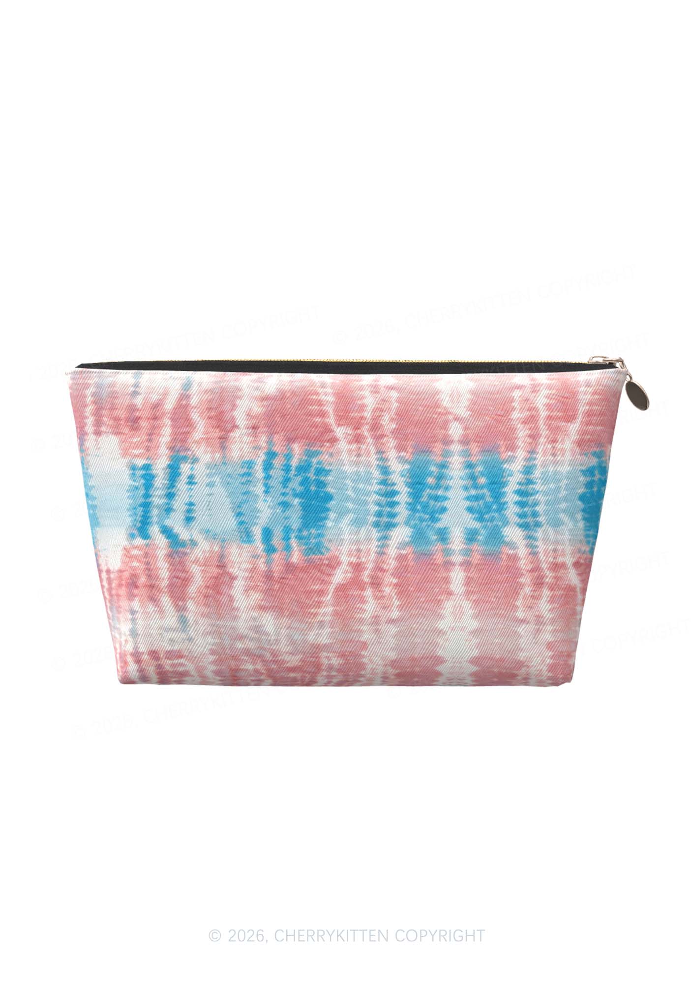 Tie Dye Trans Pride Y2K Makeup Bag Cherrykitten