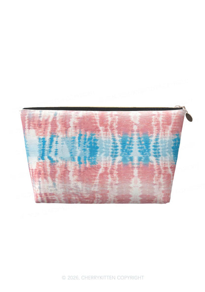 Tie Dye Trans Pride Y2K Makeup Bag Cherrykitten