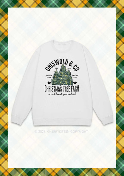 Christmas Tree Farm Y2K Sweatshirt Cherrykitten