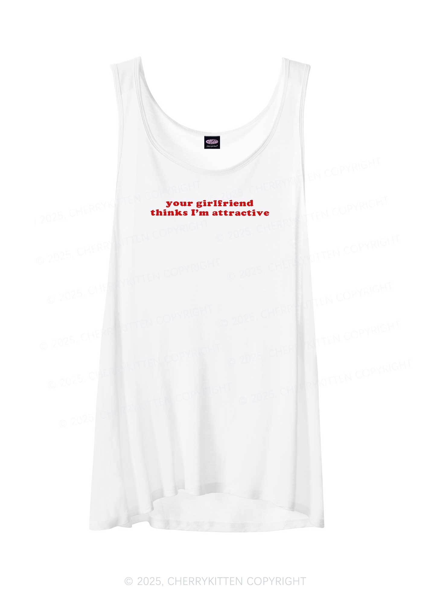 Im Attractive Pride Y2K Sheer Boyfriend Tank Cherrykitten