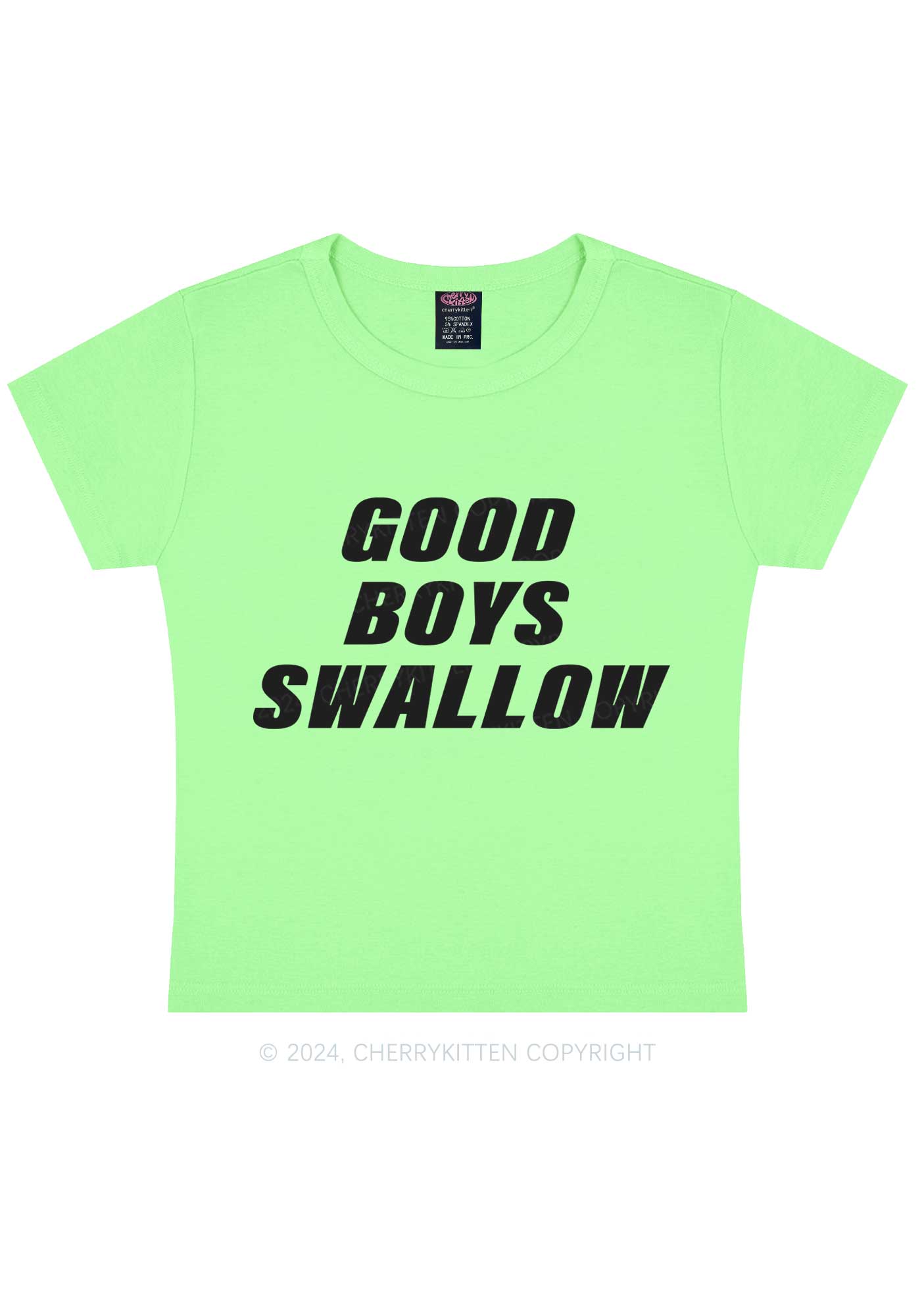Good Boys Swallow Y2K Baby Tee Cherrykitten