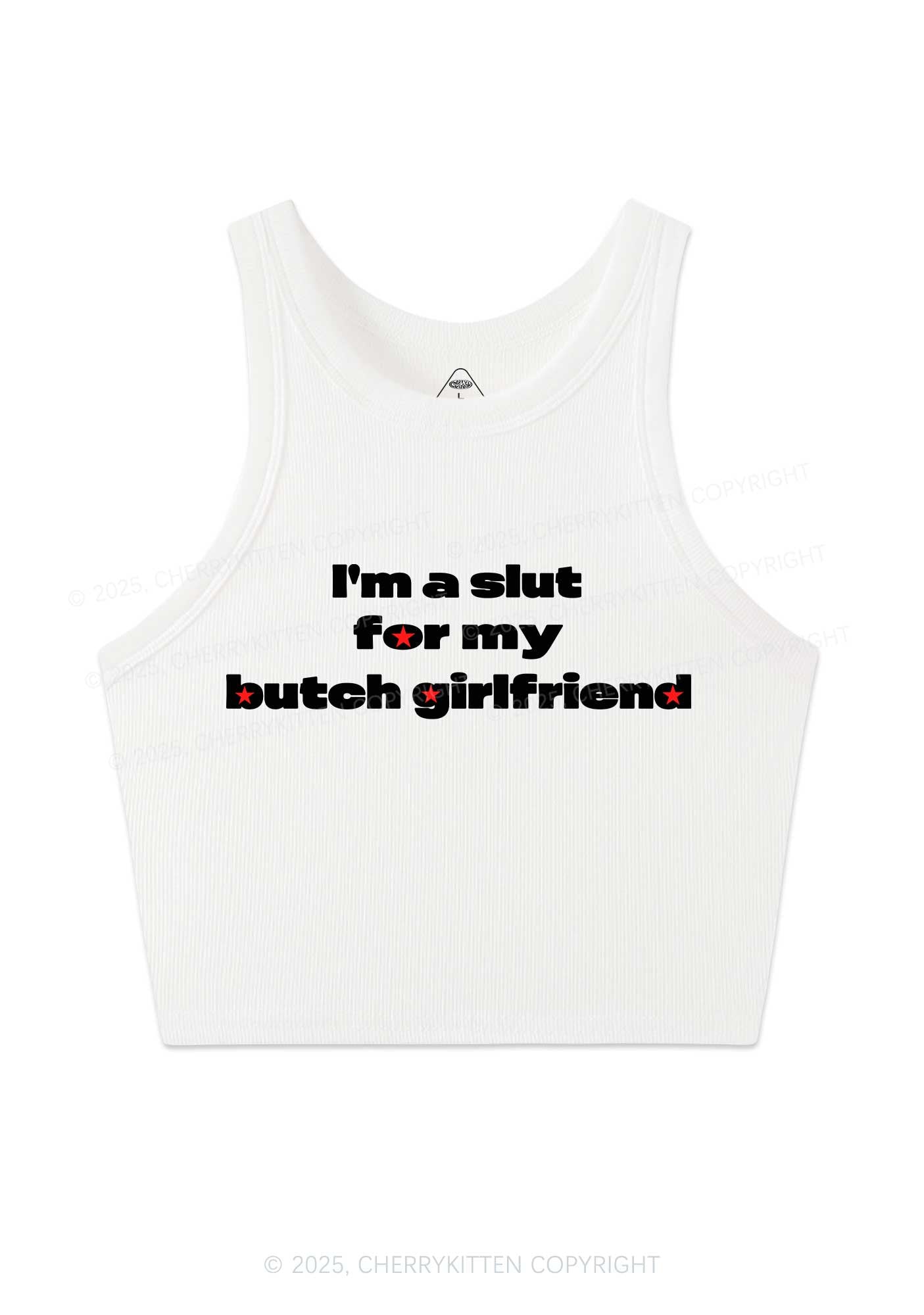 Slxt For Butch Girlfriend Pride Y2K Crop Tank Top Cherrykitten