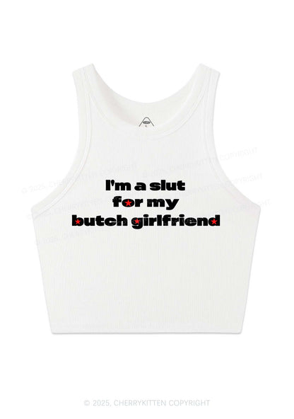 Slxt For Butch Girlfriend Pride Y2K Crop Tank Top Cherrykitten