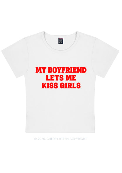 BF Lets Me Kiss Girls Y2K Baby Tee Cherrykitten