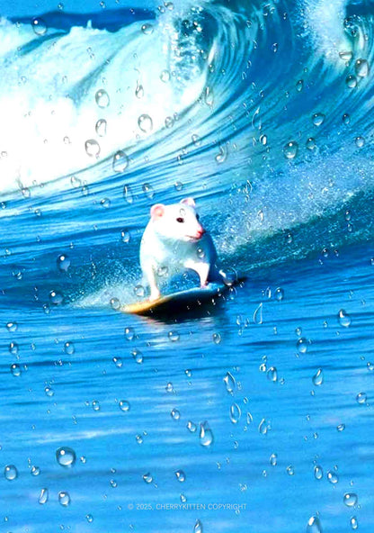 Surfing Mouse Y2K Print Slip Dress Cherrykitten