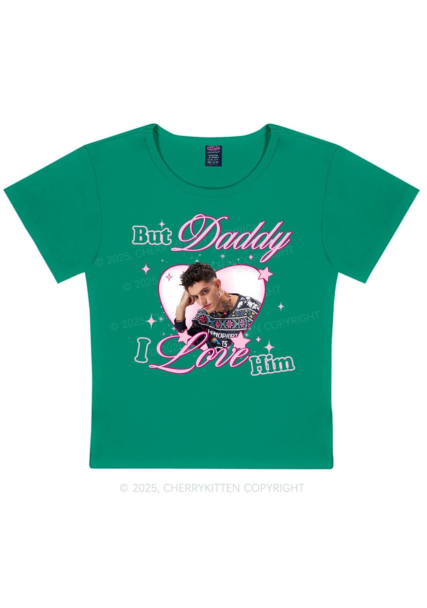 Custom But Daddy I Love Y2K Baby Tee Cherrykitten