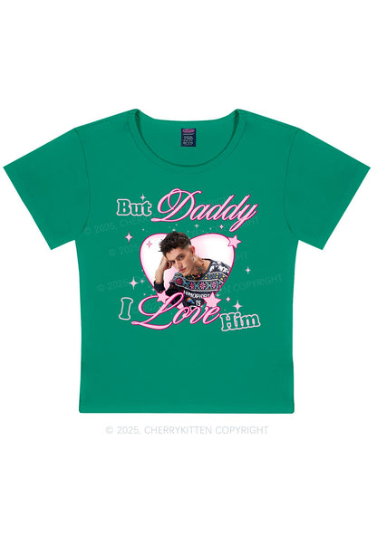 Custom But Daddy I Love Y2K Baby Tee Cherrykitten