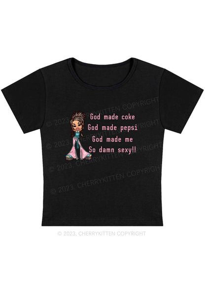 Curvy God Made Me So Sxxy Y2K Baby Tee Cherrykitten