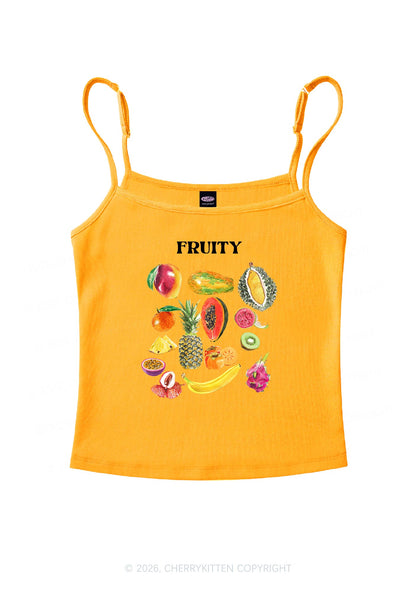 Fruity Pride Y2K Spaghetti Strap Cami Cherrykitten