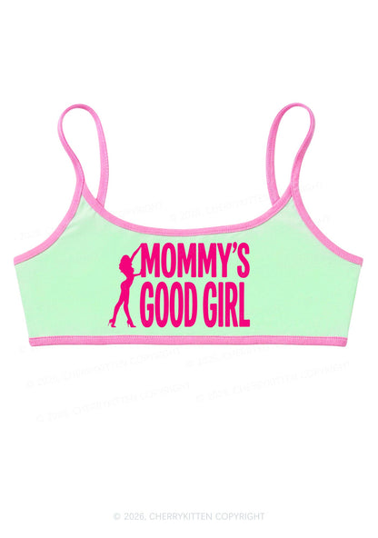 Mommys Good Girl Y2K Super Crop Cami Cherrykitten