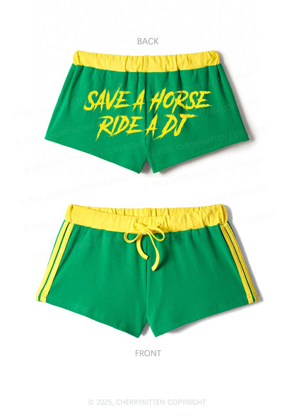 Save Horse Ride DJ Y2K Drawstring Mini Shorts Cherrykitten