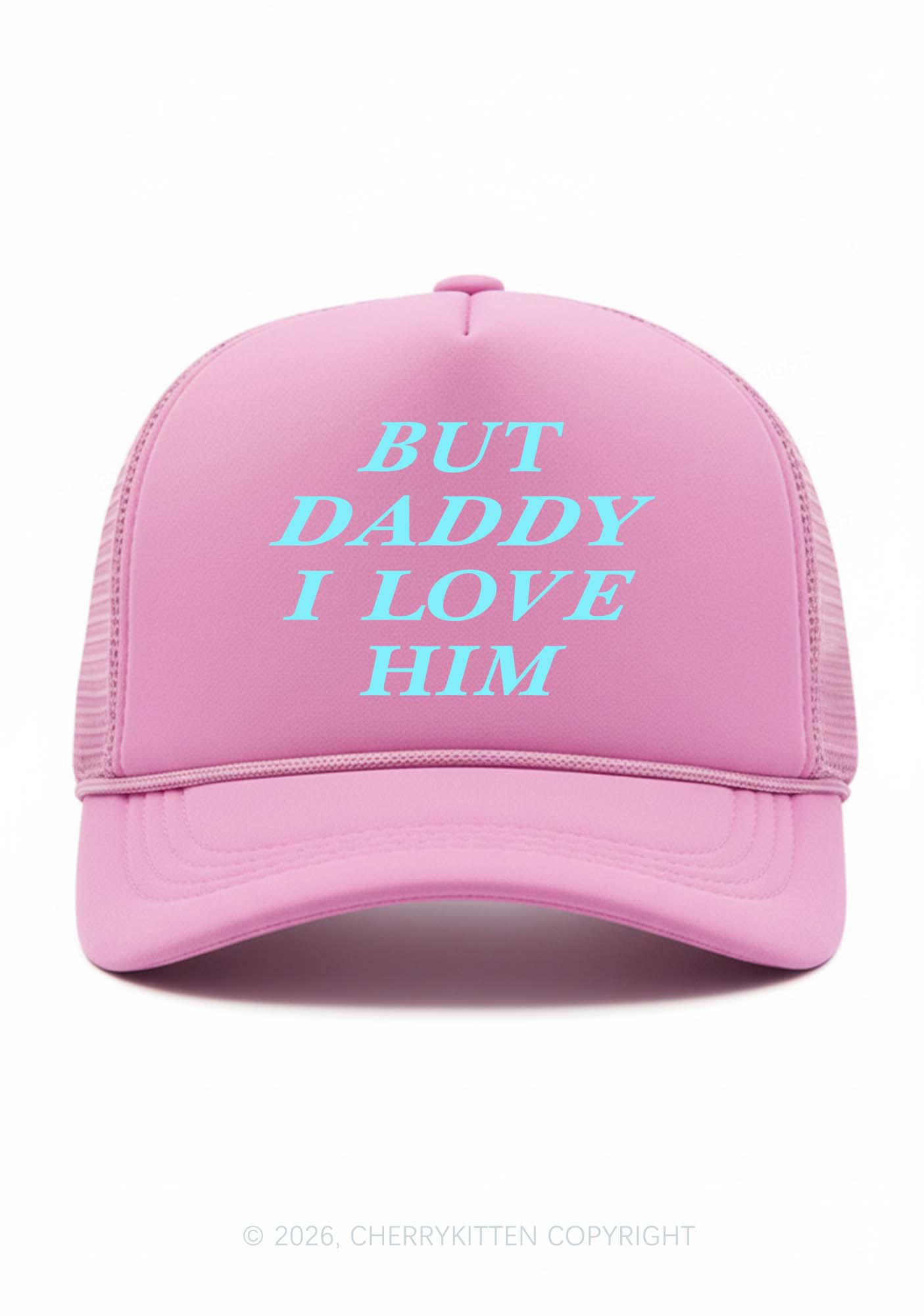 But Daddy I Love Him Pride Y2K Trucker Hat Cherrykitten