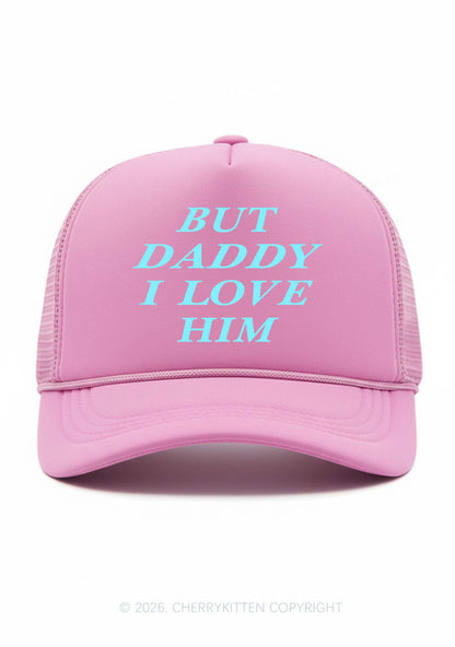 But Daddy I Love Him Pride Y2K Trucker Hat Cherrykitten