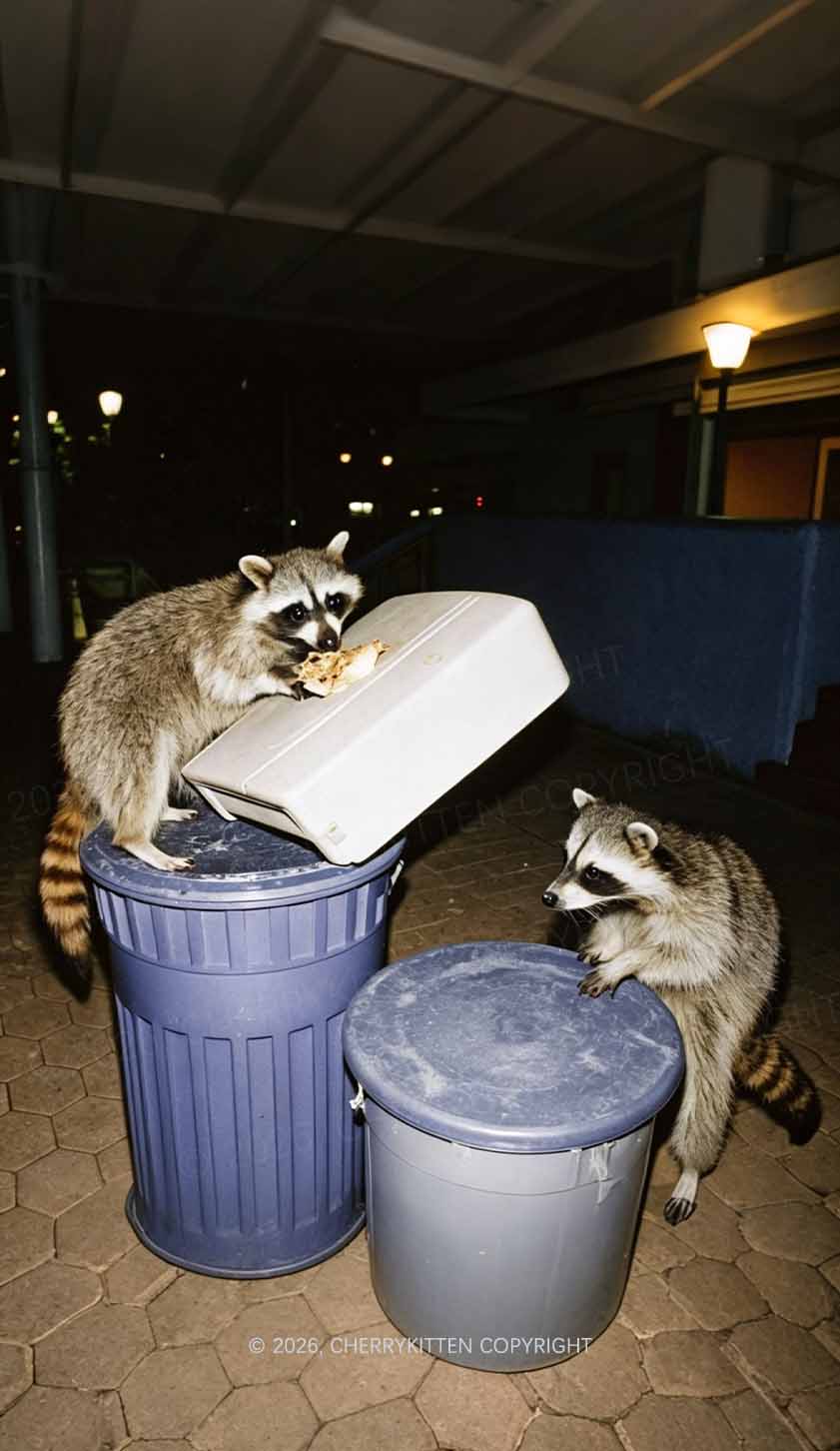 Raccoons Pizza Feast Y2K Phone Case Cherrykitten
