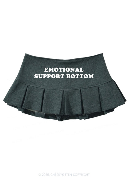 Emotional Support Bottom Pride Y2K Mini Pleated Skirts Cherrykitten