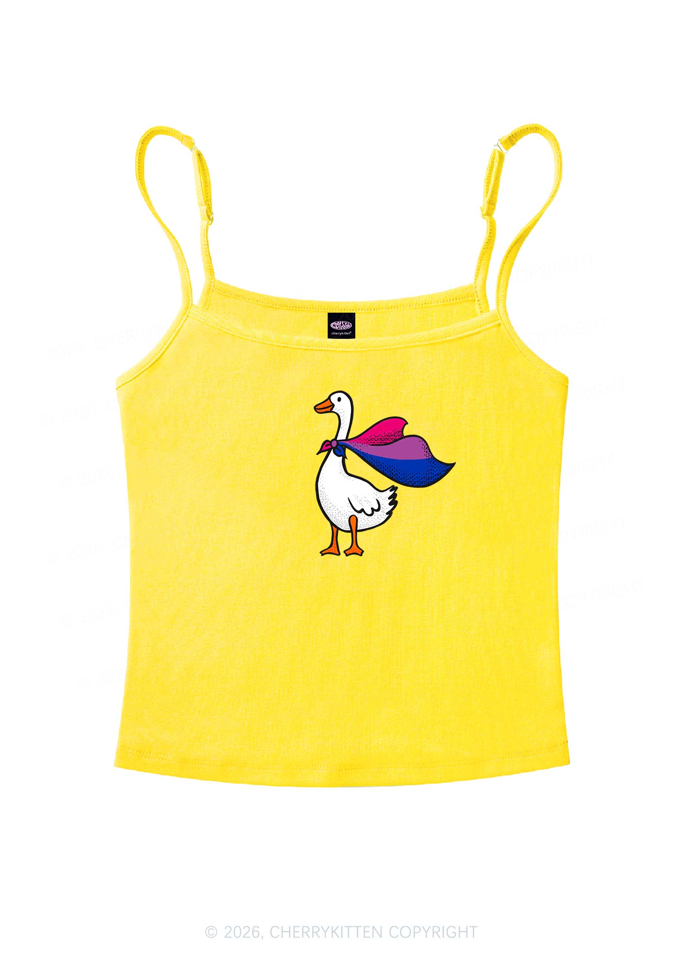 Bisexual Goose Pride Y2K Spaghetti Strap Cami Cherrykitten
