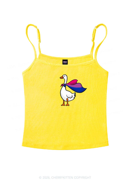 Bisexual Goose Pride Y2K Spaghetti Strap Cami Cherrykitten
