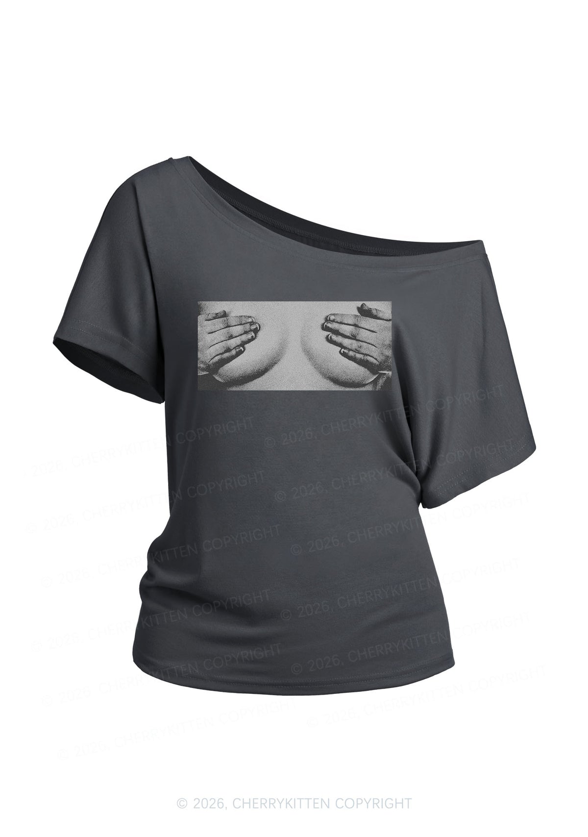 Touch Bxxbs Y2K Off Shoulder Tee Cherrykitten