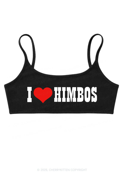 I Love Himbos Y2K Super Crop Cami Cherrykitten