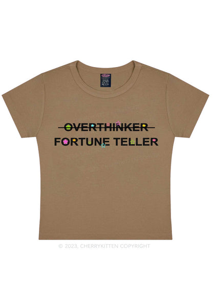 Overthinker Fortune Teller Y2K Baby Tee Cherrykitten