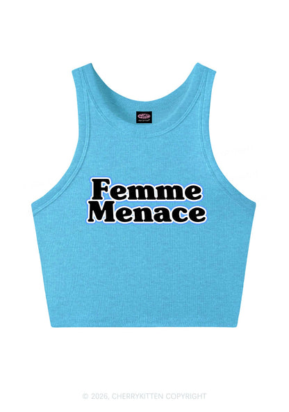 Femme Menace Pride Y2K Crop Tank Top Cherrykitten