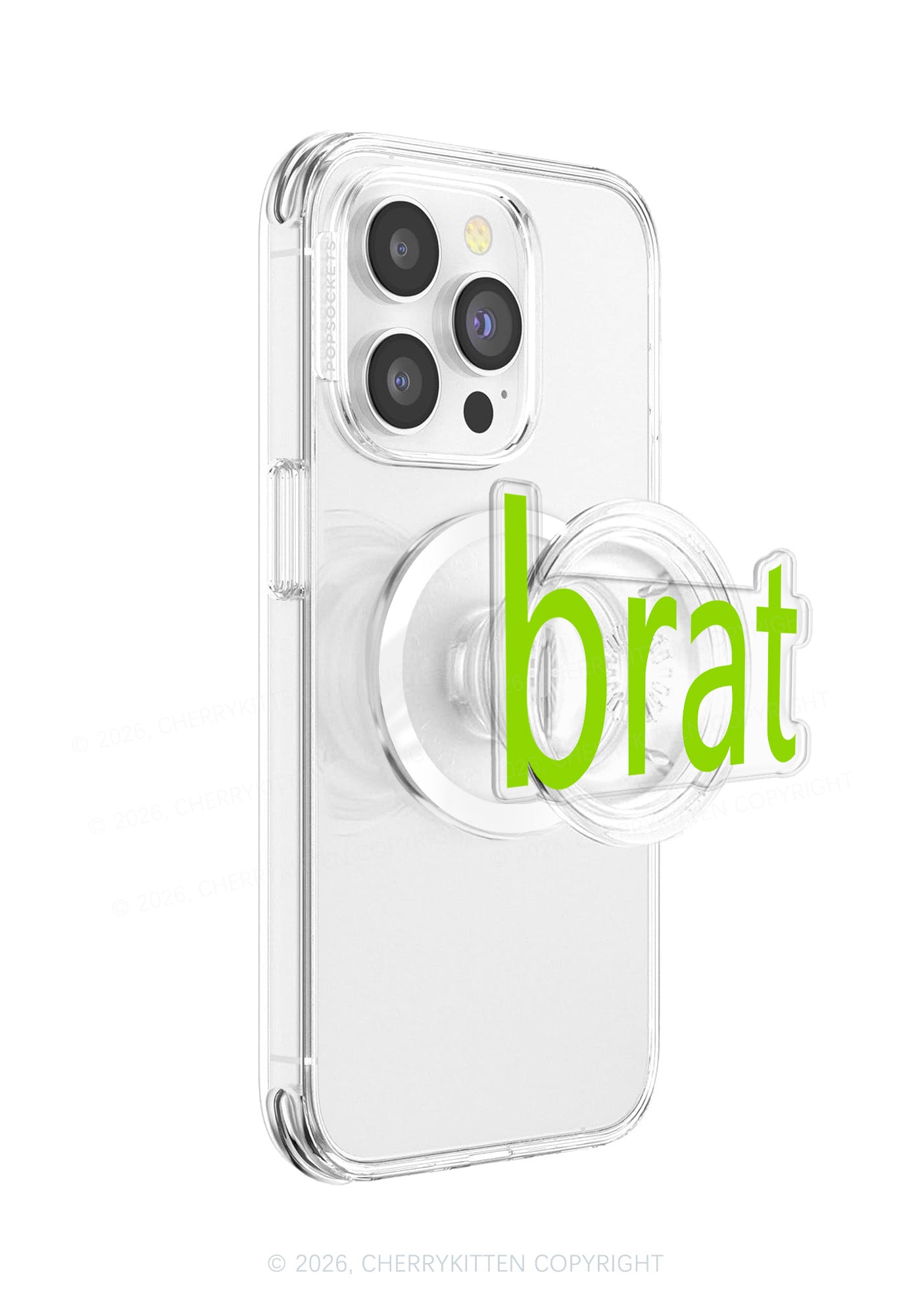 Green Brat Y2K Magnetic Phone Grip Holder Cherrykitten