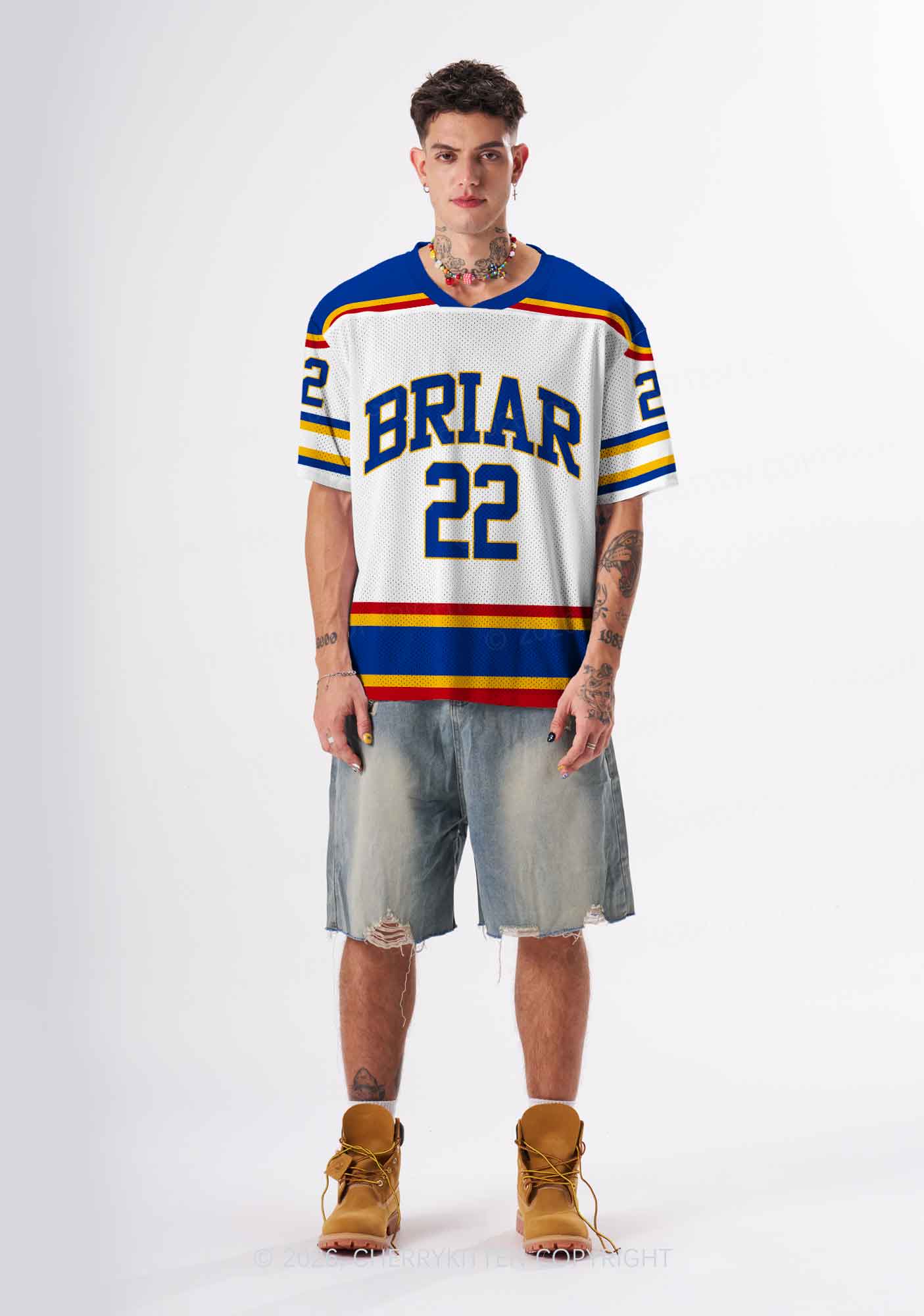 Retro White Hockey Team JL Y2K Sport Jersey Shirts Cherrykitten