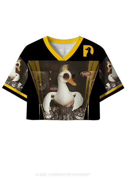 Sunglasses DJ Duck Y2K Crop Sport Jersey Shirts Cherrykitten