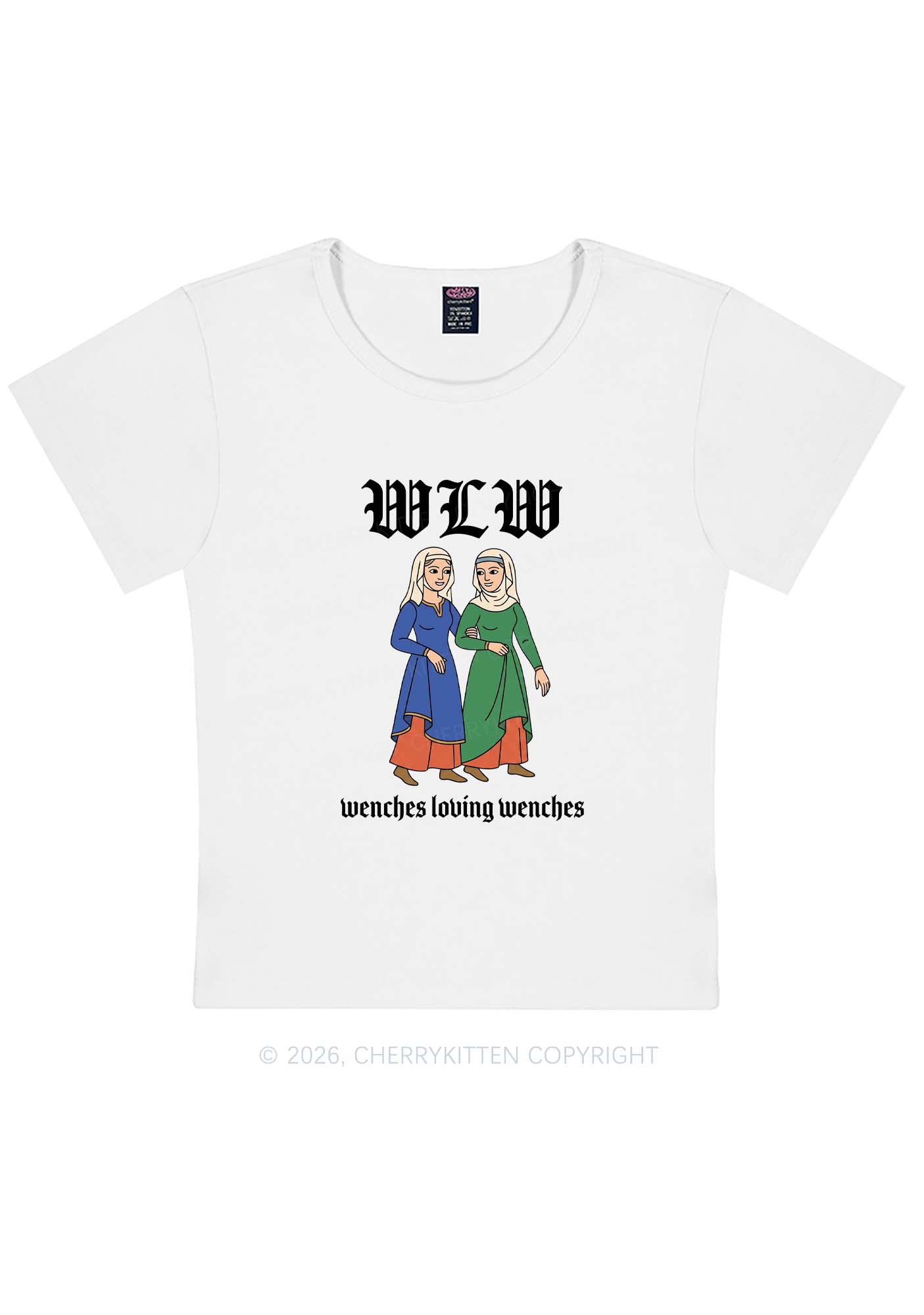 Wenches Loving Wenches Pride Y2K Baby Tee Cherrykitten