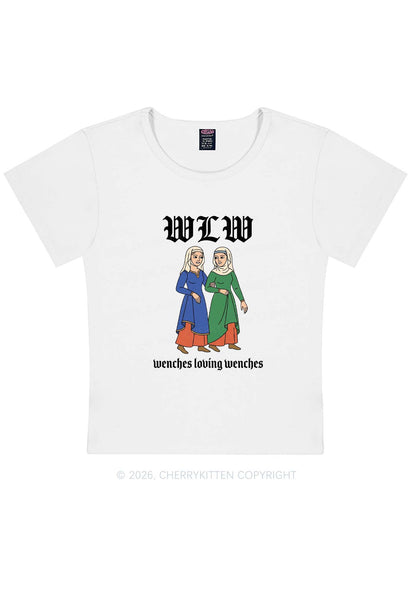 Wenches Loving Wenches Pride Y2K Baby Tee Cherrykitten