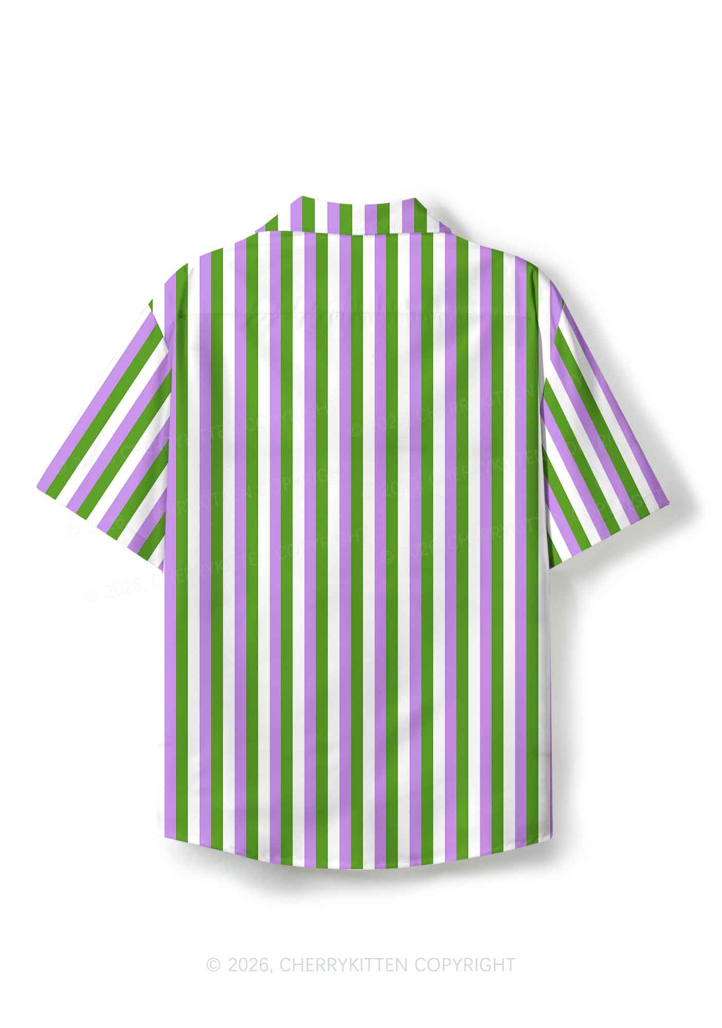 Genderqueer Flag Pride Y2K Print Hawaiian Shirt Cherrykitten