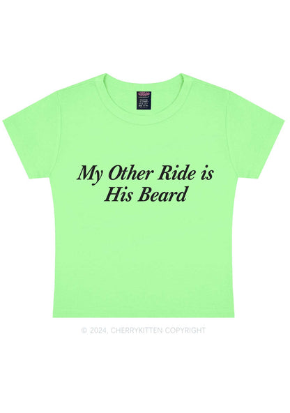 Ride His Beard Y2K Baby Tee Cherrykitten