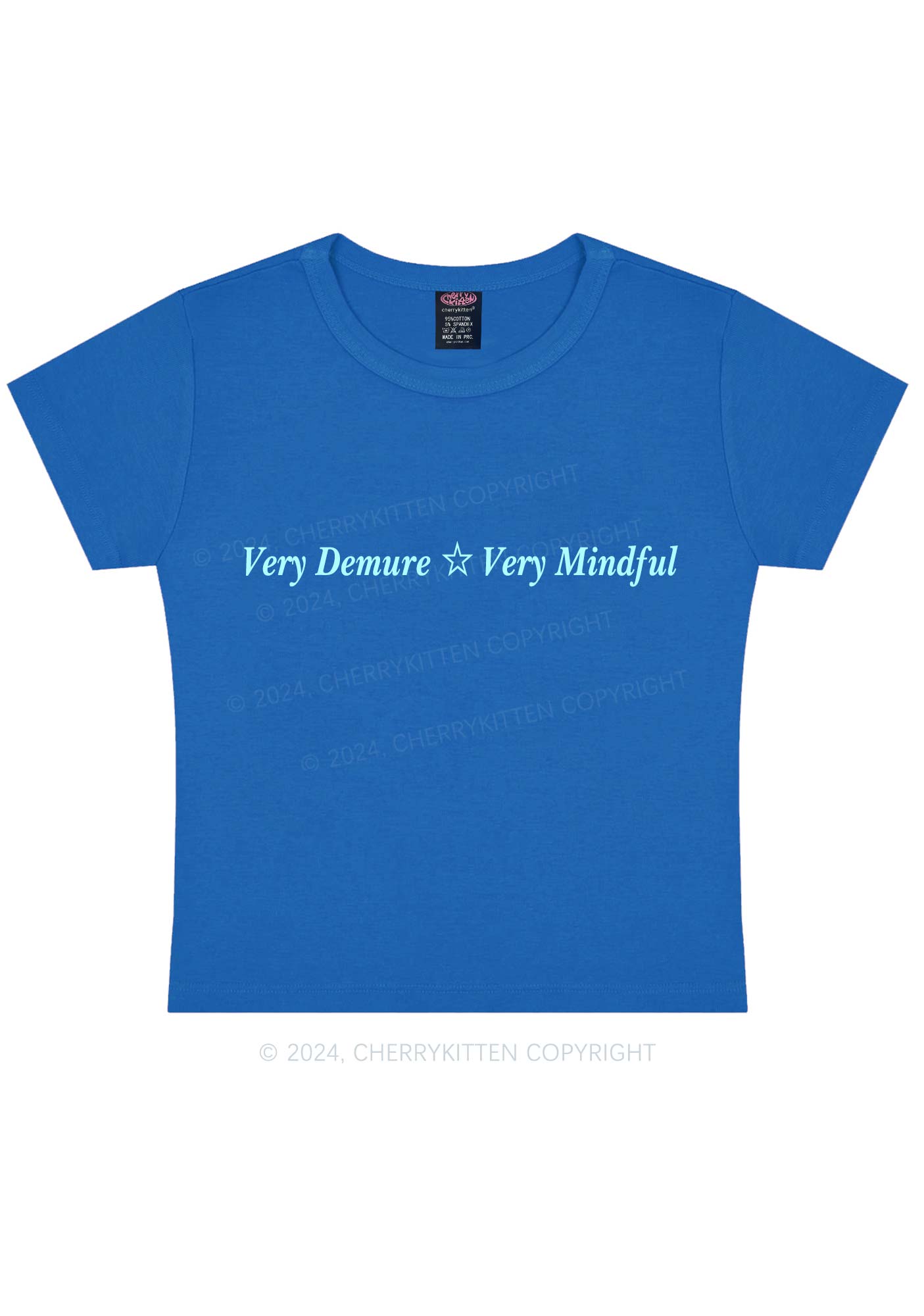Very Demure Y2K Baby Tee Cherrykitten
