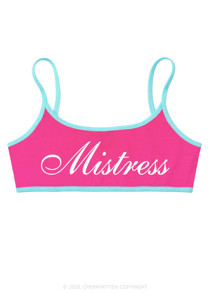 Mistress Y2K Super Crop Cami Cherrykitten