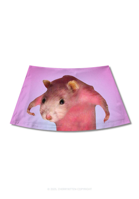 Pink Ratz Y2K Print Mini Skirt Cherrykitten