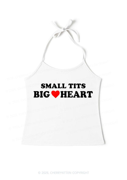 Small But Big Heart Y2K Halter Neck Cami Cherrykitten