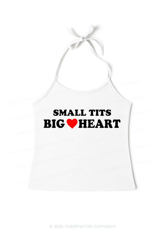 Small But Big Heart Y2K Halter Neck Cami Cherrykitten