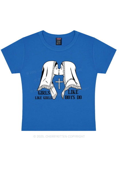 Girls Like Girls Pride Y2K Baby Tee Cherrykitten